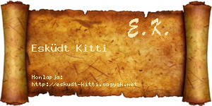 Esküdt Kitti névjegykártya